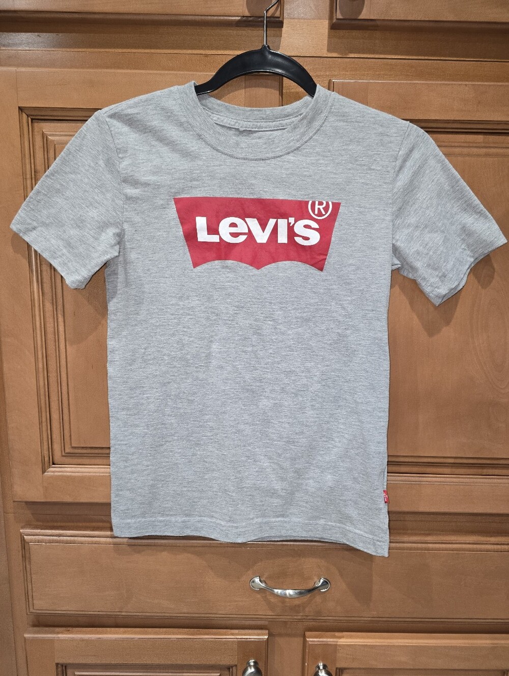 Levi's Kids Light Gray Tee with Red Logo